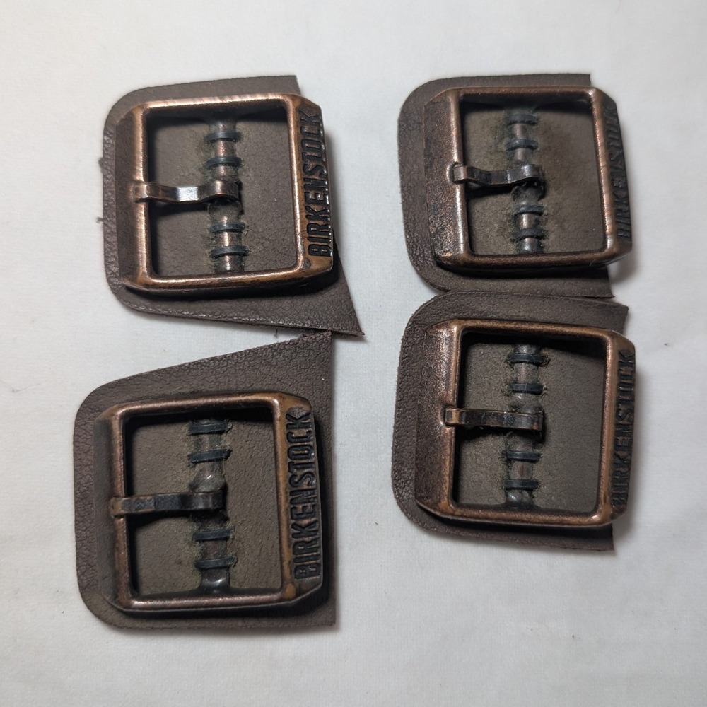 Birkenstock Replacement Buckles Set of 4 Copper Tone Metal Shoe Repair Parts